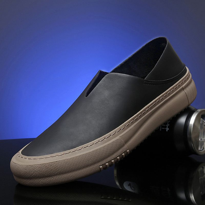 Men Shoes Oxford - Mocasines de cuero genuino, zapatos para
