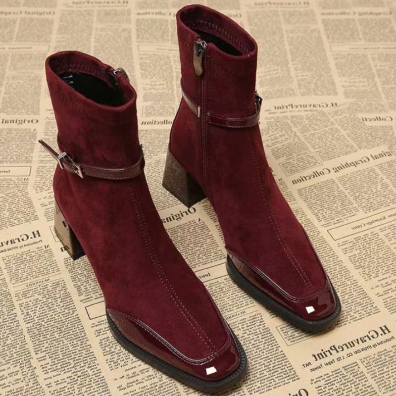 Chelsea Boots Suede - Otoño ante nuevo botas cortas 2025