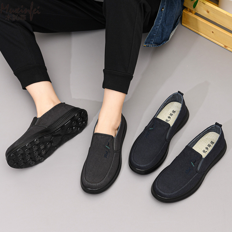 Loafer Slip On Men - Zapatos de Lona Nuevos de Primavera