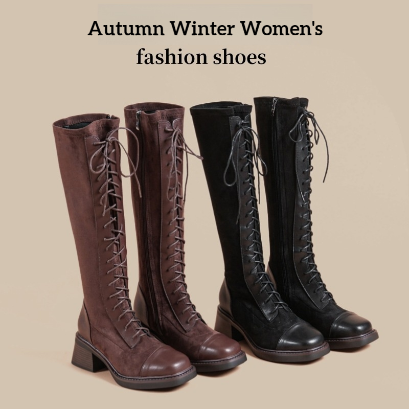 Chelsea Boots Suede - Botas hasta la rodilla con cordones