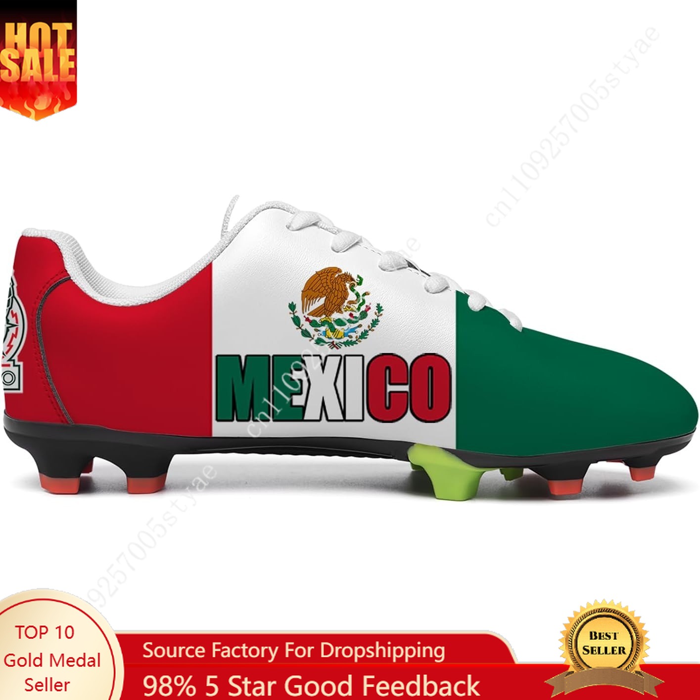 Men Shoes Oxford - Zapatos de Fútbol con la Bandera