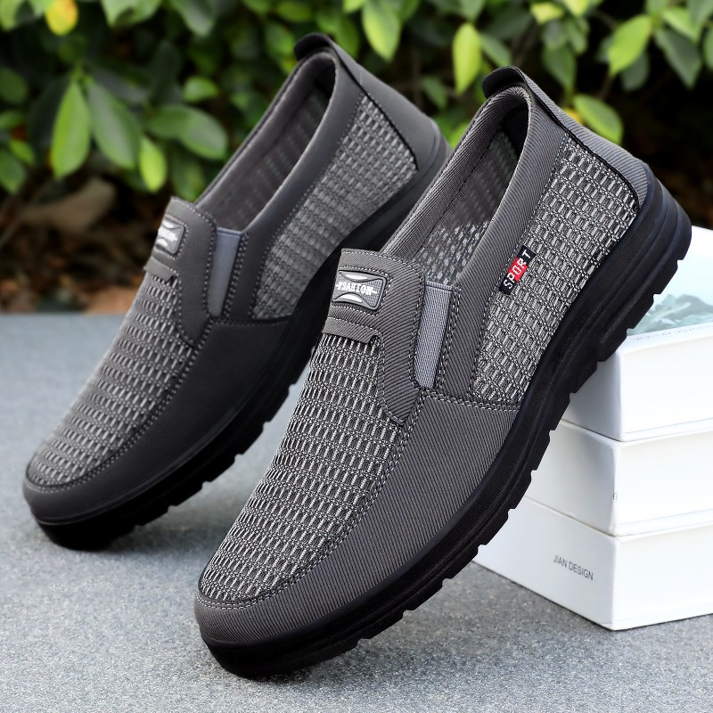 Loafer Slip On Men - Mocasines de malla transpirable para hombre,