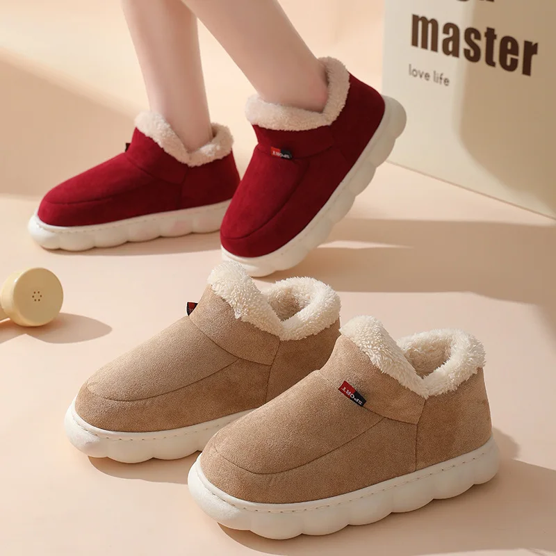 Men'S Shoes To Women'S Size - Zapatos de casa informales de invierno