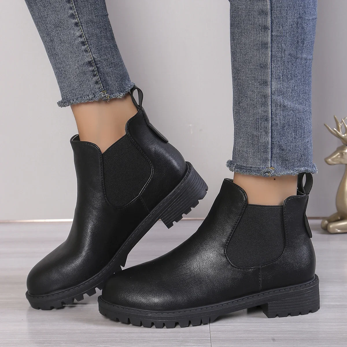 Chelsea Boots Suede - Botines Chelsea informales para Mujer, Botas
