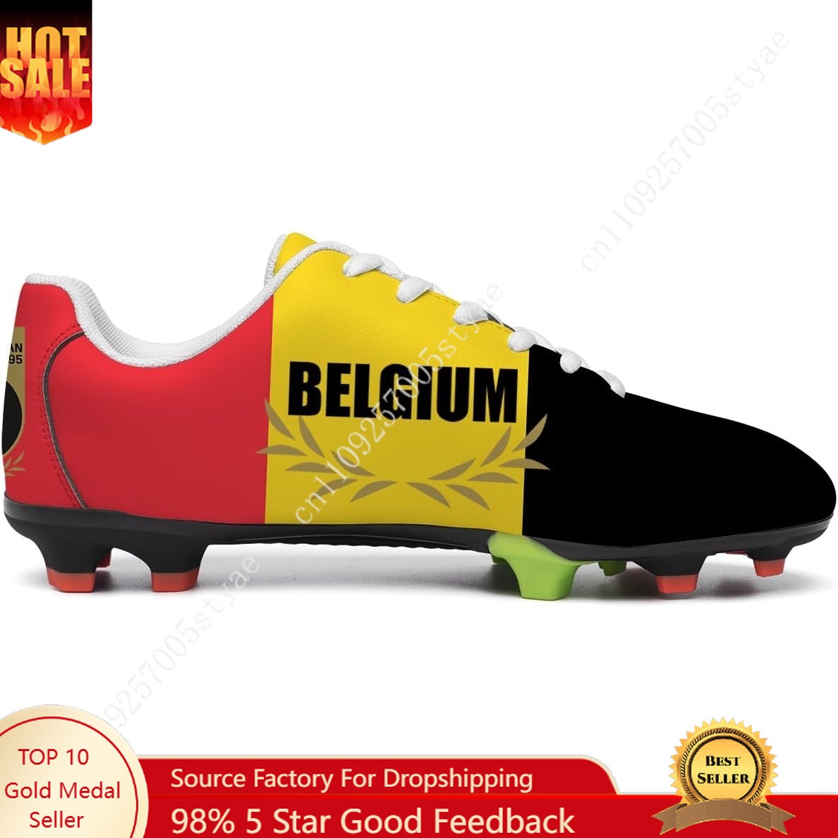 Men Shoes Oxford - Zapatos de Fútbol con la Bandera