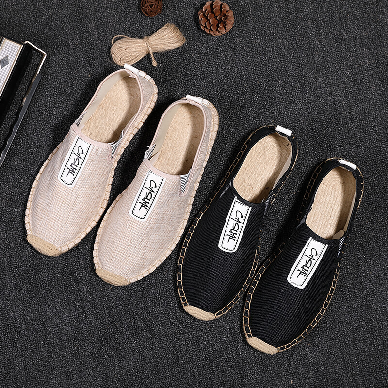 Loafer Slip On Men - Zapatos Casuales de Lino para Hombre,