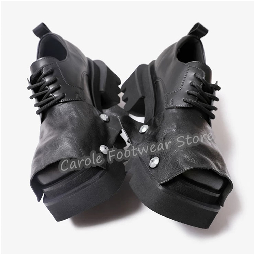 Zapatos Derby de Moda con Punt - Men Shoes Oxford reseña y precio