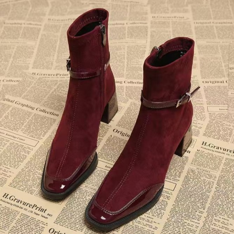 Otoño ante nuevo botas cortas  - Chelsea Boots Suede reseña y precio