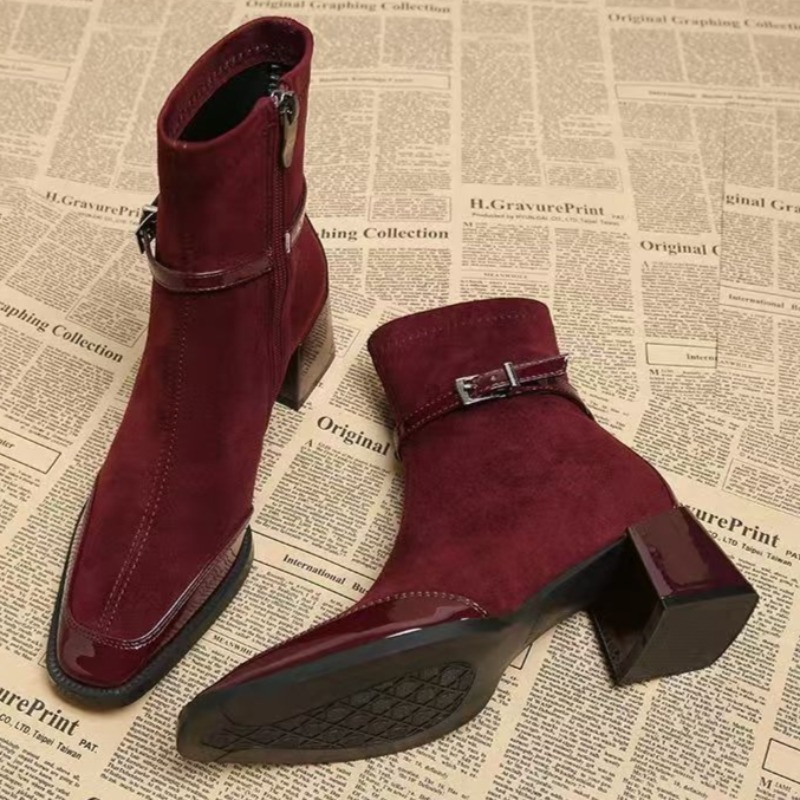 Otoño ante nuevo botas cortas  - Chelsea Boots Suede reseña y precio