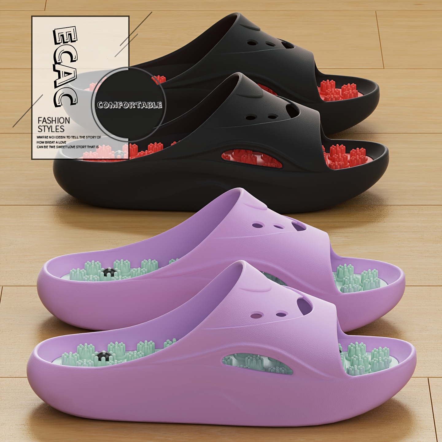 Pantuflas de Masaje EVA para H - Men'S Shoes To Women'S Size reseña y precio