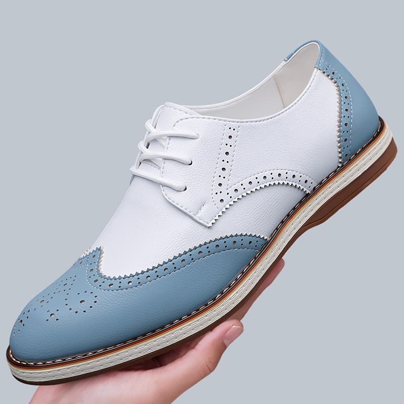 Zapatos Oxford de dos tonos en - Men Shoes Oxford reseña y precio
