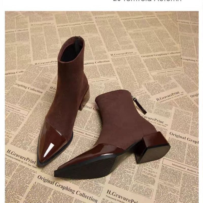 Botines de Mujer con Tacón Gru - Chelsea Boots Suede reseña y precio