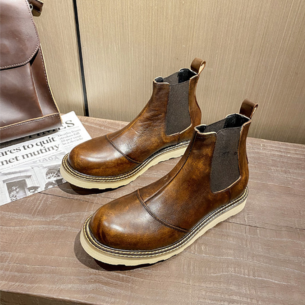 Botas Chelsea Retro de cuero g - Men Shoes Oxford reseña y precio