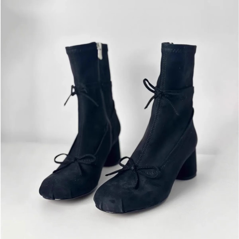 Botas de tacón alto con lazo e - Chelsea Boots Suede reseña y precio