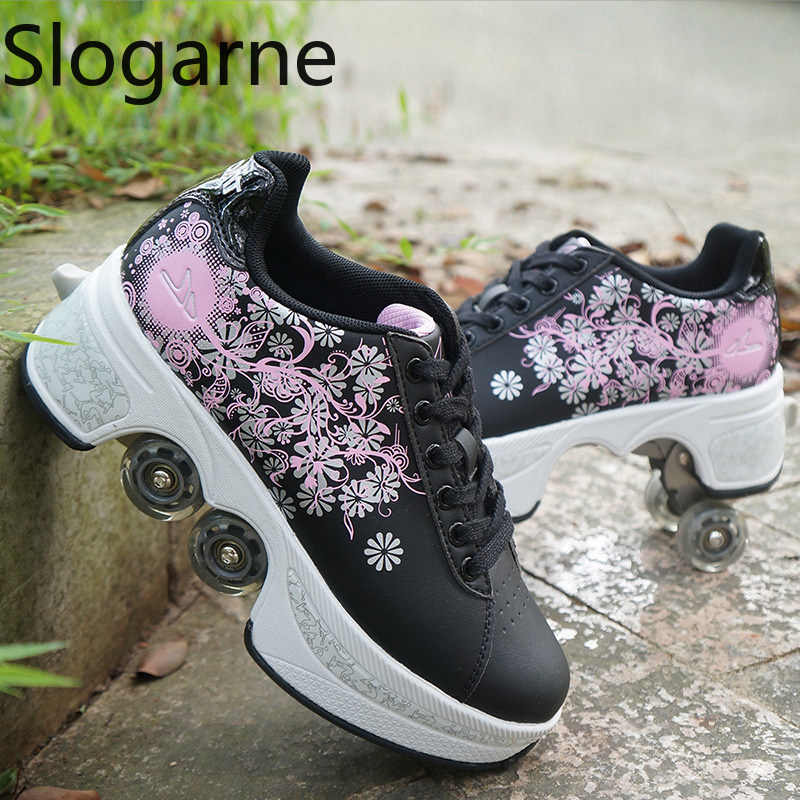 Zapatos de patines de 4 ruedas - Men Shoes Sneakers reseña y precio