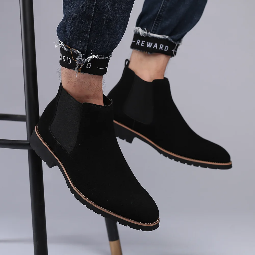 Botas de tobillo para hombre,  - Chelsea Boots Suede reseña y precio