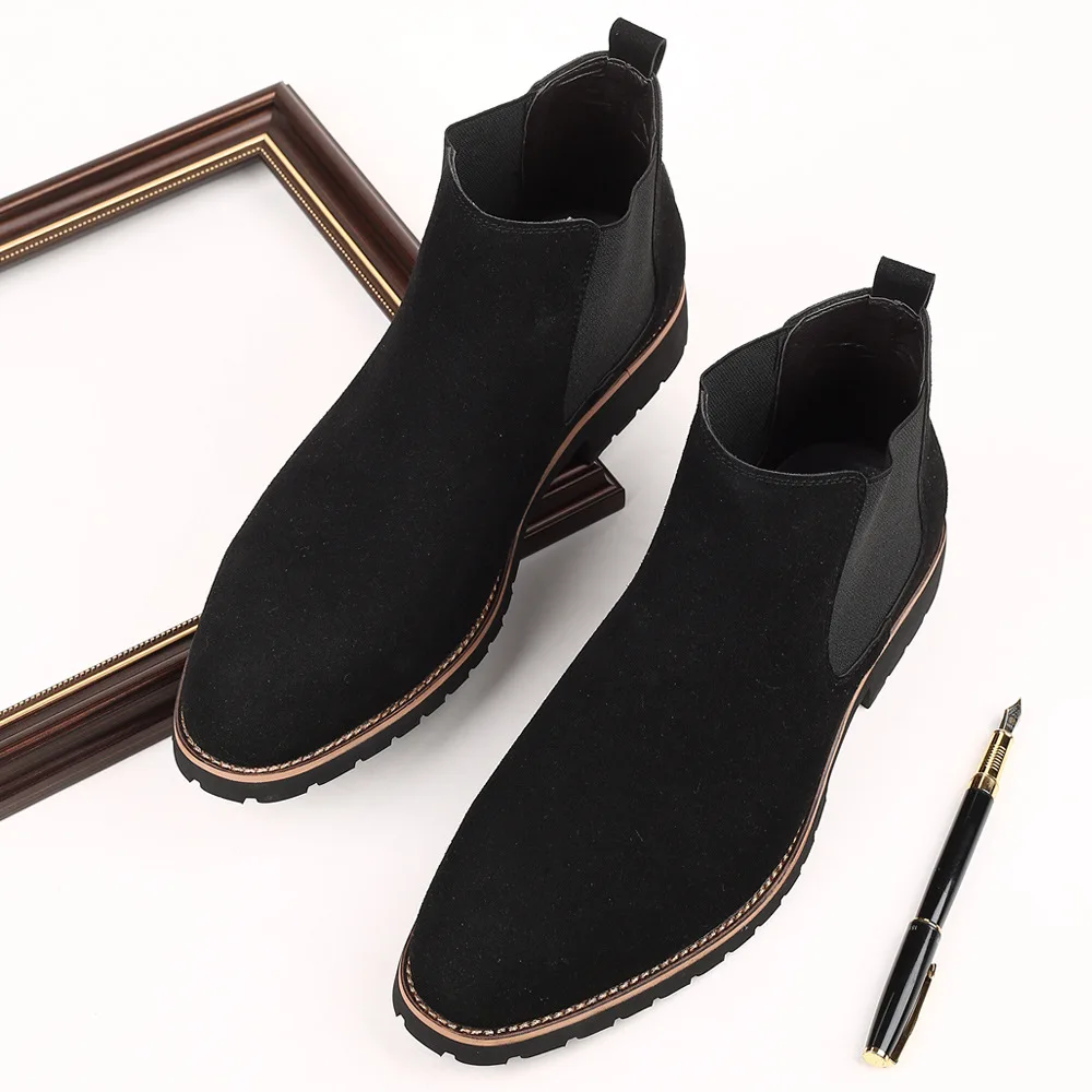 Botas de tobillo para hombre,  - Chelsea Boots Suede reseña y precio