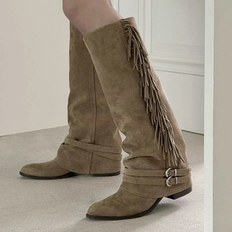 Botas hasta la rodilla para Mu - Chelsea Boots Suede reseña y precio