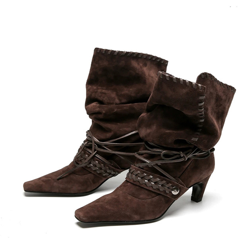 Liyke Otoño Invierno marrón te - Chelsea Boots Suede reseña y precio