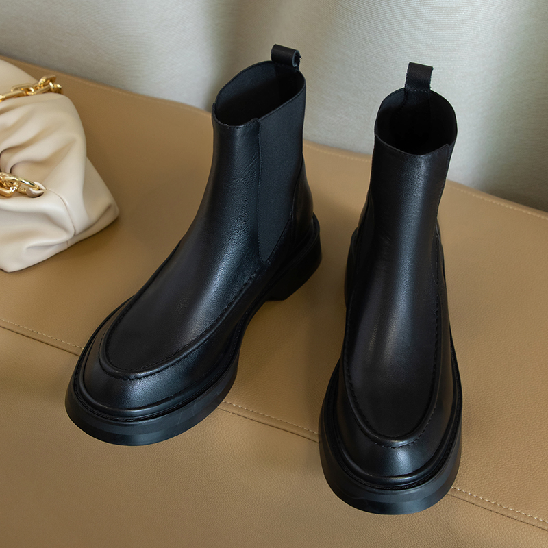 Botas de mujer de cuero genuin - Chelsea Boots Suede reseña y precio
