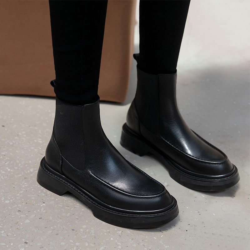 Botas de mujer de cuero genuin - Chelsea Boots Suede reseña y precio