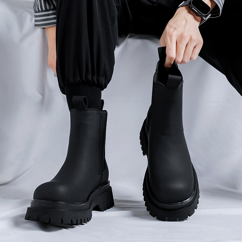 Botas de plataforma negras de  - Chelsea Boots Suede reseña y precio