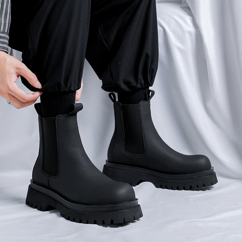 Botas de plataforma negras de  - Chelsea Boots Suede reseña y precio