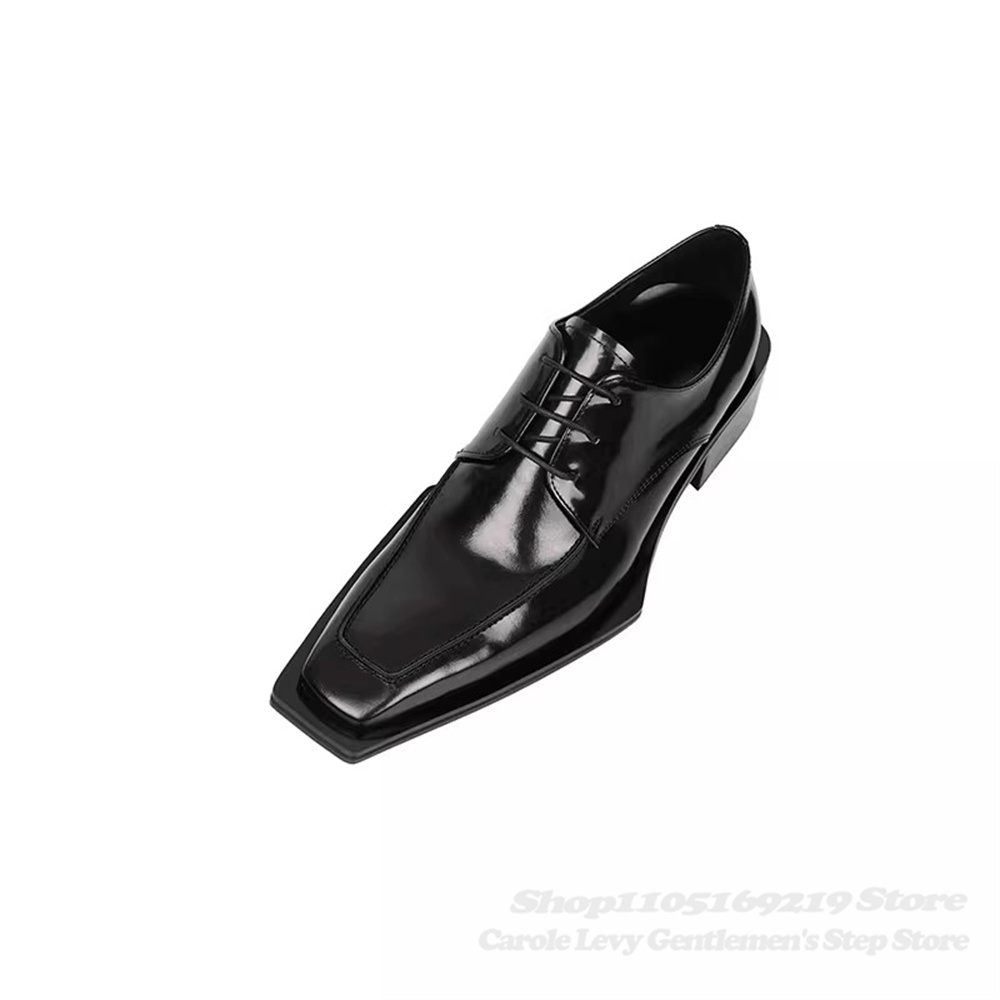 Zapatos Derby de charol negro  - Men Shoes Oxford reseña y precio