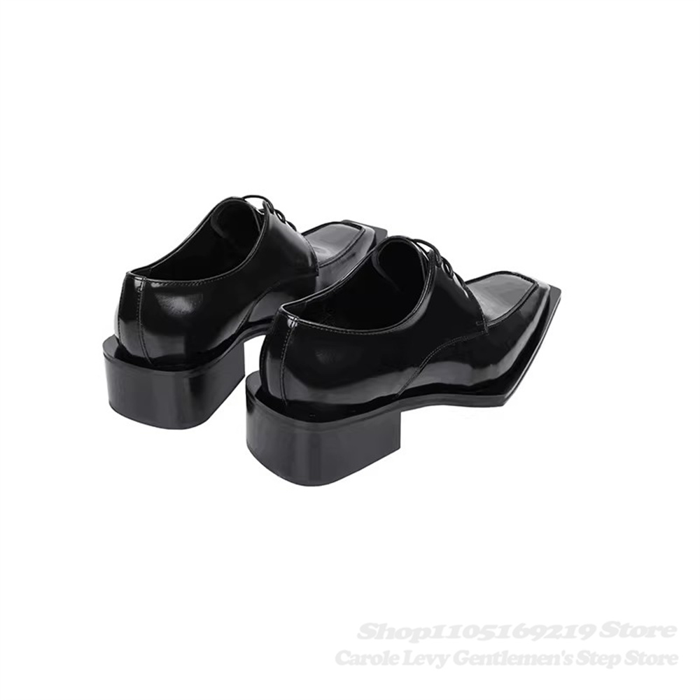 Zapatos Derby de charol negro  - Men Shoes Oxford reseña y precio