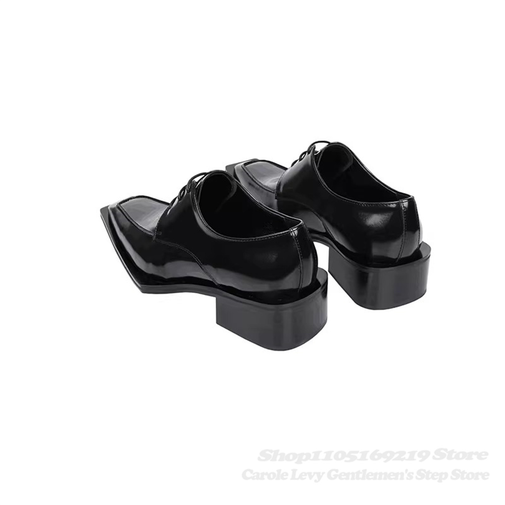 Zapatos Derby de charol negro  - Men Shoes Oxford reseña y precio