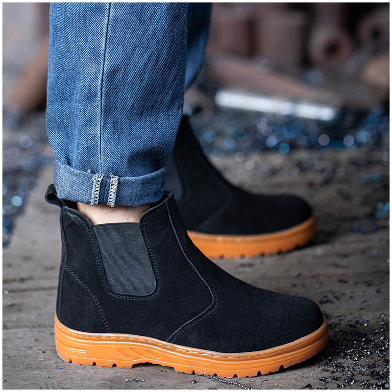 Puntera de acero de ocio para  - Chelsea Boots Suede reseña y precio