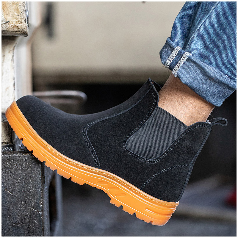 Puntera de acero de ocio para  - Chelsea Boots Suede reseña y precio