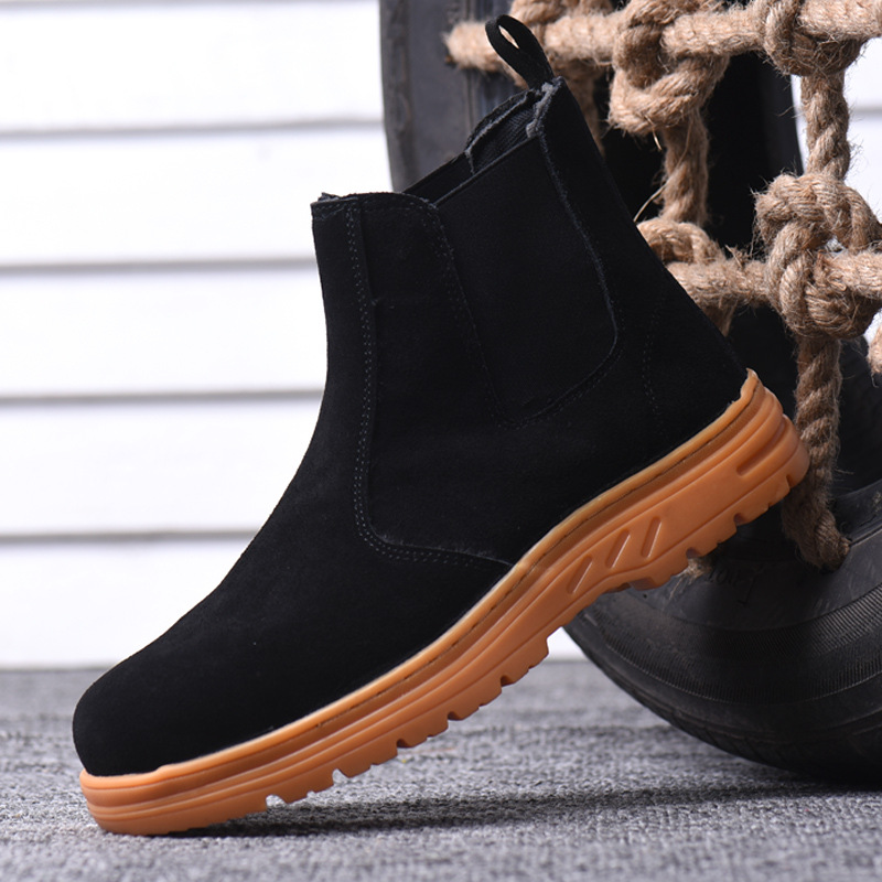 Puntera de acero de ocio para  - Chelsea Boots Suede reseña y precio