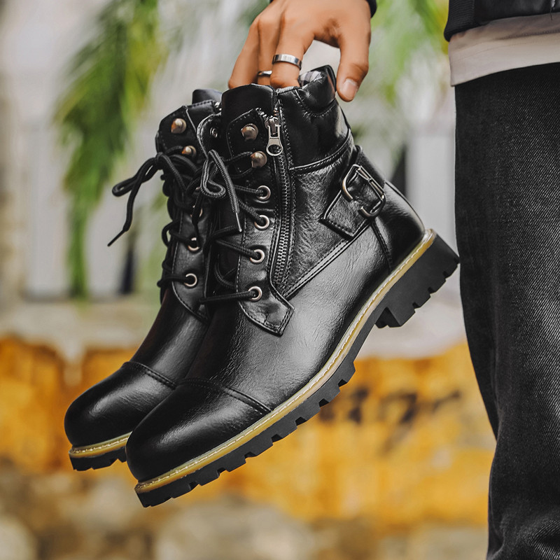Botas de cuero para hombre, mo - Men Shoes Oxford reseña y precio